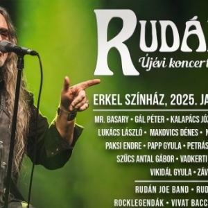 Rudán Joe 60+ újévi koncert 2025-ben az Erkel színházban - Jegyek és fellépők itt!